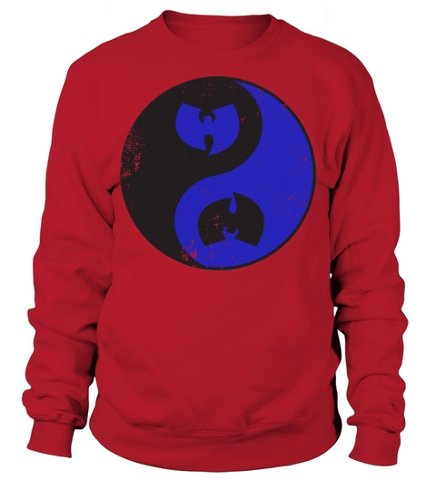 yin and yang wutang black and blue Sweatshirt Unisex