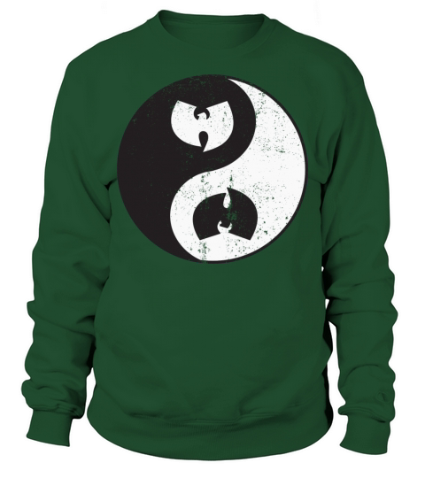 yin and yang wutang white and black Sweatshirt Unisex