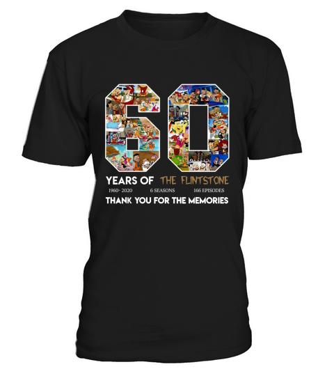 60 years of the Flintstone thank you for the memories T-Shirt Unisex