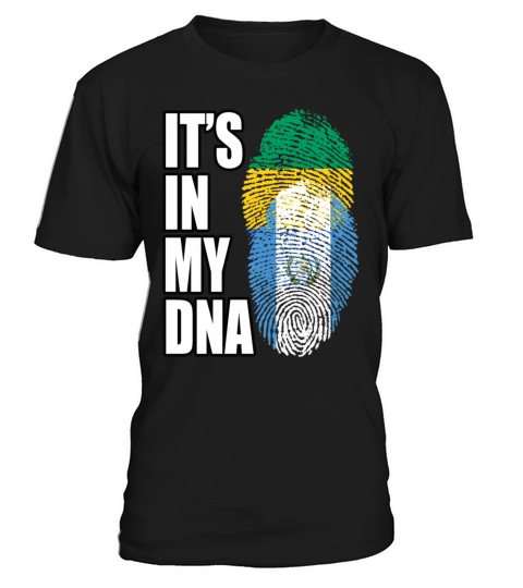 Gambian And Gabonese Mix Heritage DNA Flag T-Shirt Unisex