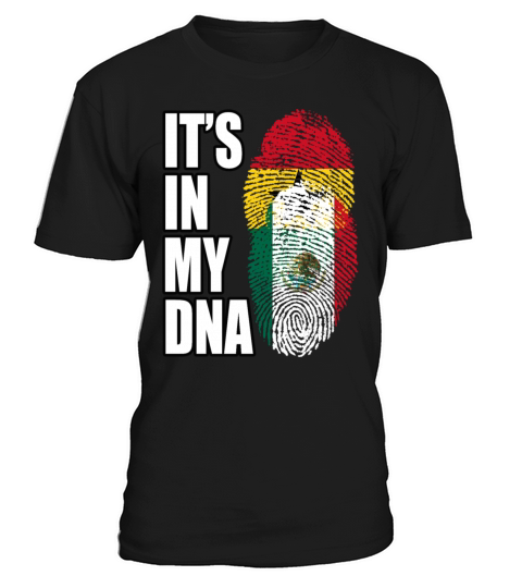 Ghanaian And Mexican Mix Heritage DNA Flag T-Shirt Unisex