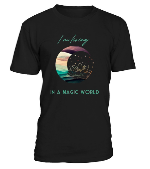 Magic Spiritual Desert Moon Water Lily T-Shirt Unisex