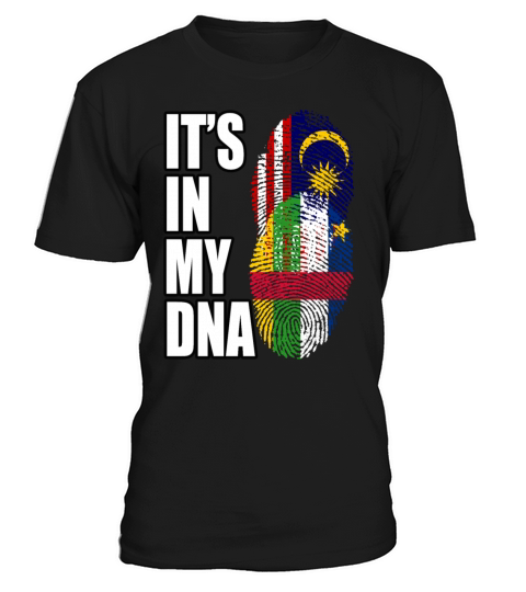 Malaysian And Central African Mix Heritage DNA Fla T-Shirt Unisex