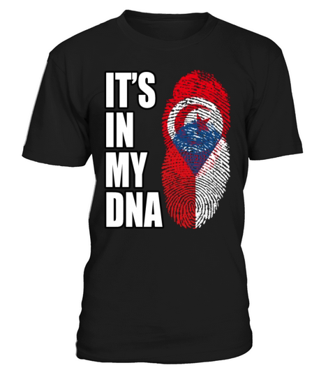 Tunisian And Czech Mix Heritage DNA Flag T-Shirt Unisex