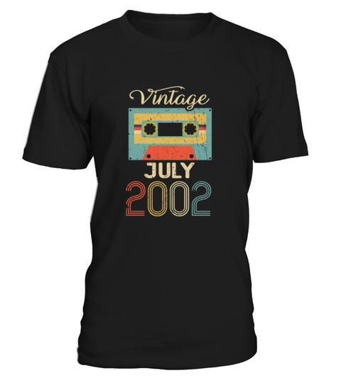 Vintage July 2002 20th Birthday 20 Year Gift T-Shirt Unisex