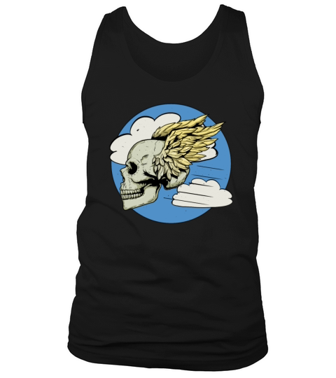 85th Fighter Squadron Patch WWII Flying Skulls Tank Top Unisex