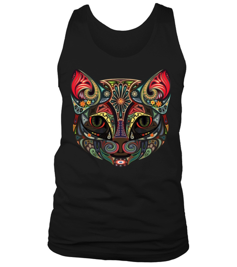 Cat Face MultiColor Tank Top Unisex