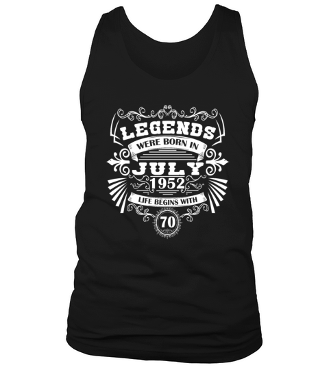 Funny Sayings for 50th Birthday July 1952 Vintage Tank Top Unisex