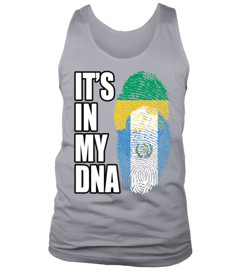 Gambian And Gabonese Mix Heritage DNA Flag Tank Top Unisex