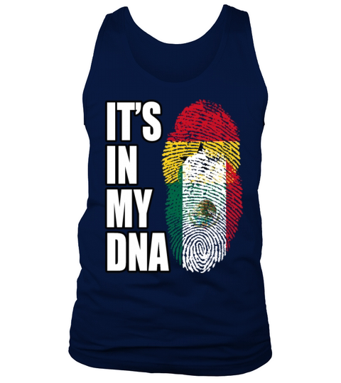 Ghanaian And Mexican Mix Heritage DNA Flag Tank Top Unisex
