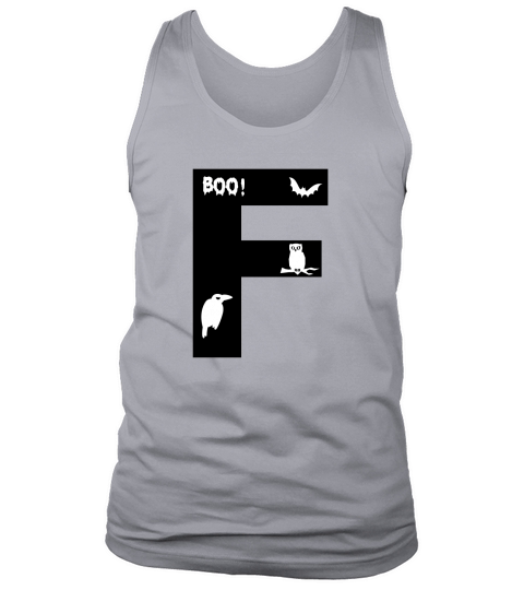Halloween Alphabets Numbers Clipart F Tank Top Unisex