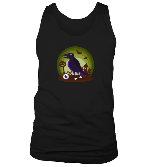 Halloween Party Horror Raven Tank Top Unisex