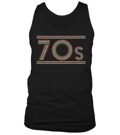 Retro 70s 1970 Vintage Seventies Party 1970s Tank Top Unisex