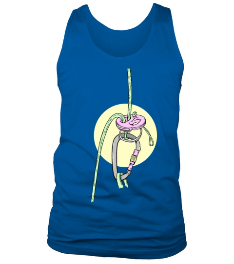 Retro rock climbing belay device Tank Top Unisex