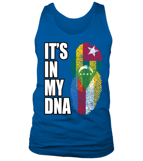 Togolese And Comoran Mix Heritage DNA Flag Tank Top Unisex