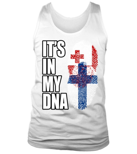 Tongan And Finland Mix Heritage DNA Flag Tank Top Unisex