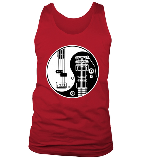 Ying Yang Bass  Guitar Tank Top Unisex