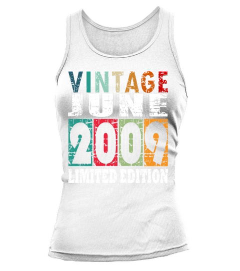 2009 vintage born in June gift Tank top Woman