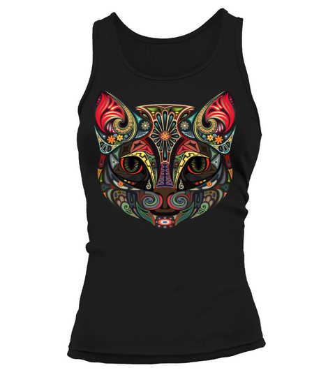 Cat Face MultiColor Tank top Woman