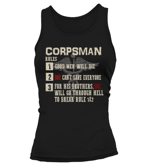 Corpsman Rules Devil Doc 8404 Shirt Tank top Woman