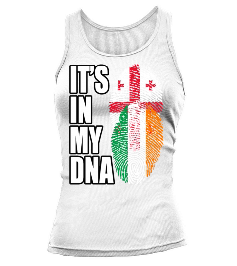 Georgian And Irish Mix Heritage DNA Flag Tank top Woman