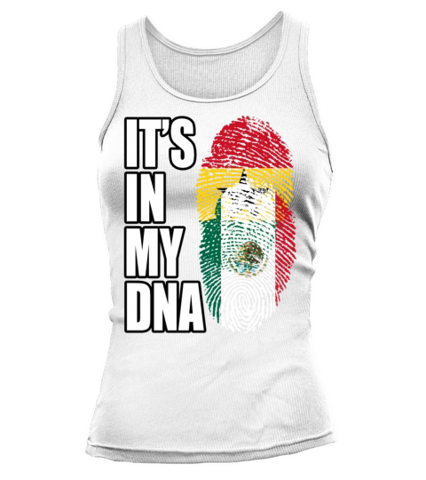 Ghanaian And Mexican Mix Heritage DNA Flag Tank top Woman