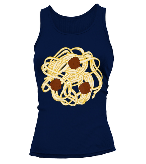 Halloween Costume Food Spaghetti Meatballs Simple Tank top Woman