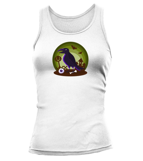 Halloween Party Horror Raven Tank top Woman