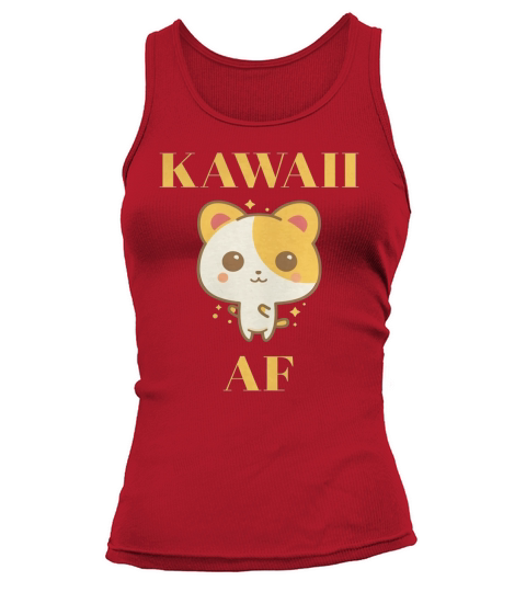 Kawaii AF Shirt Cute Anime Style Japanese Character Tops - Rabbit Skins Baby Onesie Tank top Woman