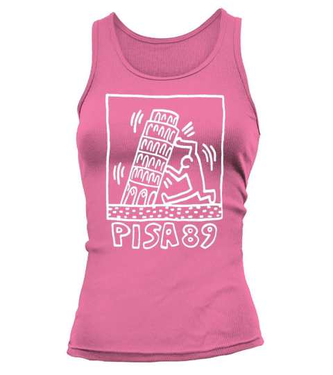 Keith Haring and  street art pisa 1989 Tank top Woman