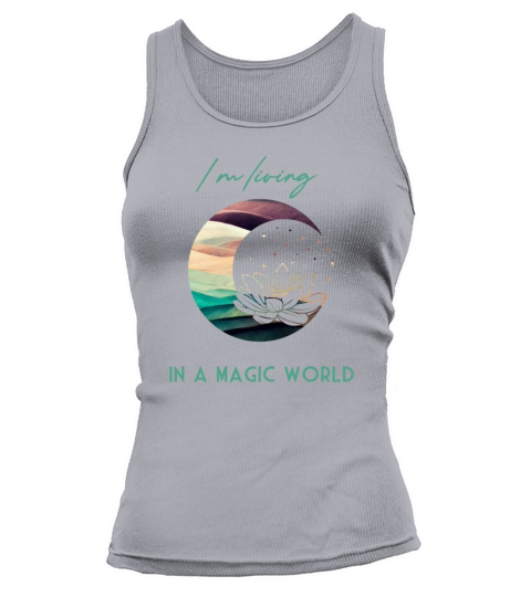 Magic Spiritual Desert Moon Water Lily Tank top Woman