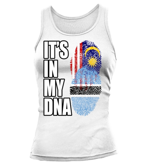 Malaysian And Botswanan Mix Heritage DNA Flag Tank top Woman