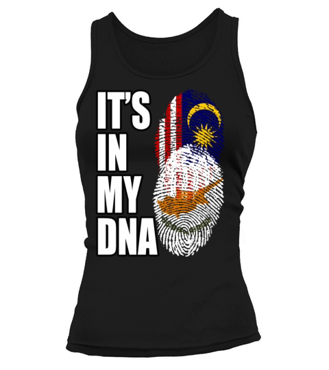 Malaysian And Cypriot Mix Heritage DNA Flag Tank top Woman