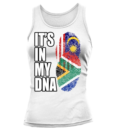 Malaysian And South African Mix Heritage DNA Flag Tank top Woman