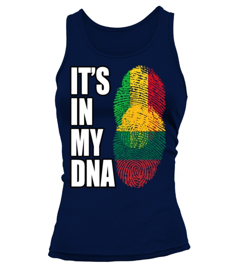 Malian And Lithuanian Mix Heritage DNA Flag Tank top Woman