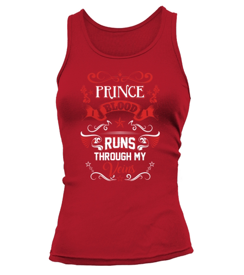 PRINCE BLOOD RUNS THROUGH MY VEINS Tank top Woman