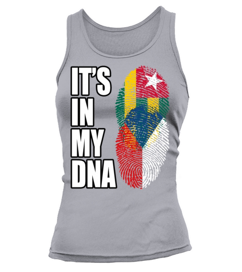 Togolese And Czech Mix Heritage DNA Flag Tank top Woman