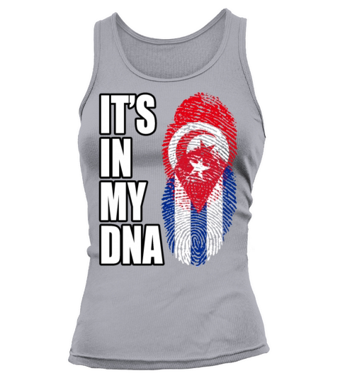 Tunisian And Cuban Mix Heritage DNA Flag Tank top Woman