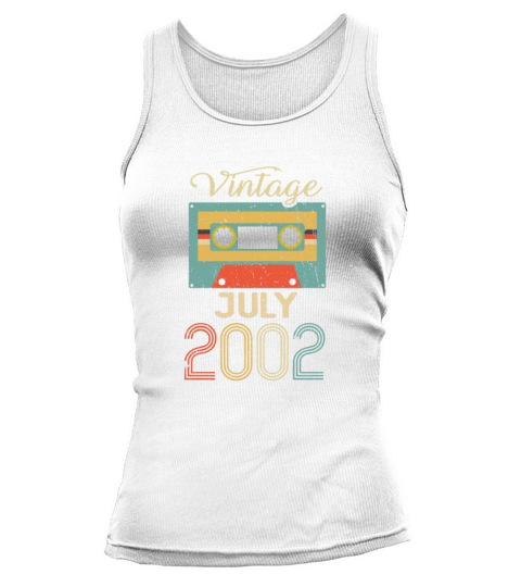 Vintage July 2002 20th Birthday 20 Year Gift Tank top Woman