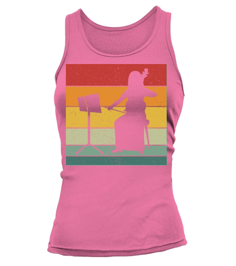 Vintage Retro Double Bass Vintage Music Tank top Woman
