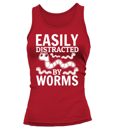 Worm Lover Compost Worm Easily Distracted By Worms Tank top Woman