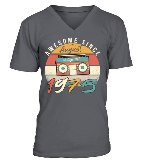 1975 July Vintage V-Neck T-shirt