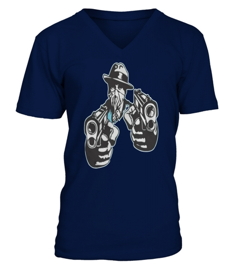 Al Capone Pointing guns V-Neck T-shirt