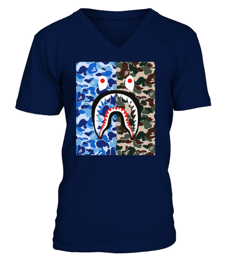 bape - T Shirt V-Neck T-shirt