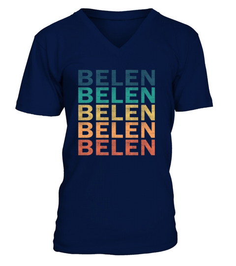 Belen Name T Shirt - Belen Vintage Retro Name Gift V-Neck T-shirt