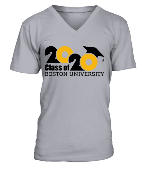 Boston University Class of Graduation 2020 V-Neck T-shirt