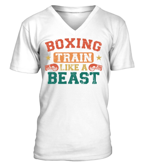Boxing Vintage Boxing Train Like A V-Neck T-shirt