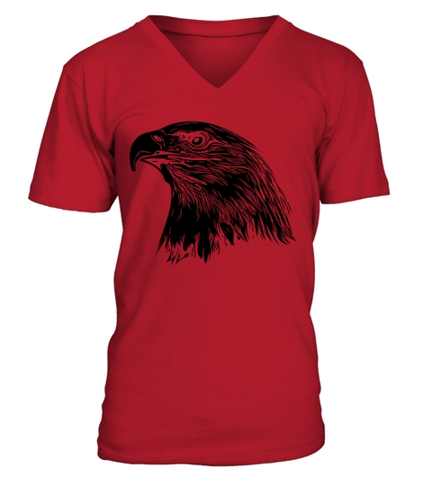 Eagle Portrait For Nature Bird Lovers V-Neck T-shirt