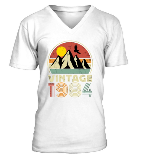 Funny Birthday Born in 1984 Limited Edition V-Neck T-shirt