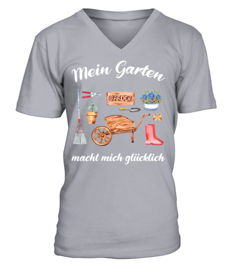 Garden Quote Hobby Gardener Gift Idea V-Neck T-shirt